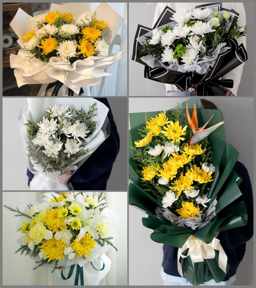 浙江省杭州余杭区良渚街道小洋坝村白事花束代送